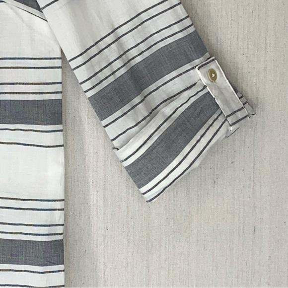 Matilda Jane+Joanna‎ Gaines~NWT~Long Sleeve Striped Button Down Tunic Top~Sz M - Picture 6 of 13